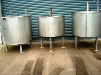 600L S/S JKTD Enclosed Mixing Tank