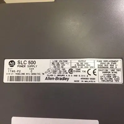 USED ALLEN BRADLEY 1746-P2 SER C / 1746-A4 SER B
