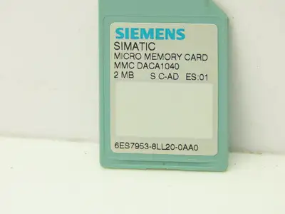 Siemens 6ES7953-8LL20-0AA0 SIMATIC S7 PLC Micro Memory Card 2Mb