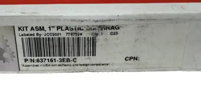 NEW ARO 637161-3EB-C PUMP KIT ASM 1" PLASTIC DIAPHRAGM