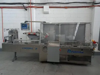 Fabrima model M1 automatic horizontal cartoner for blisters