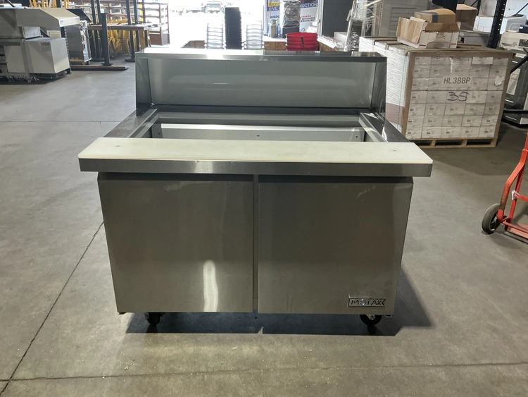 Used MOTAK MST-48-18-X 46 7/8" MEGA TOP SANDWICH/SALAD PREP TABLE W/ REFRIGERATED BASE, 115V Food Prep Tables Michigan US | Miedema Asset Management Group #1370068