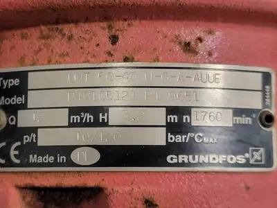 USED GRUNDFOS D49105121 P1 9651
