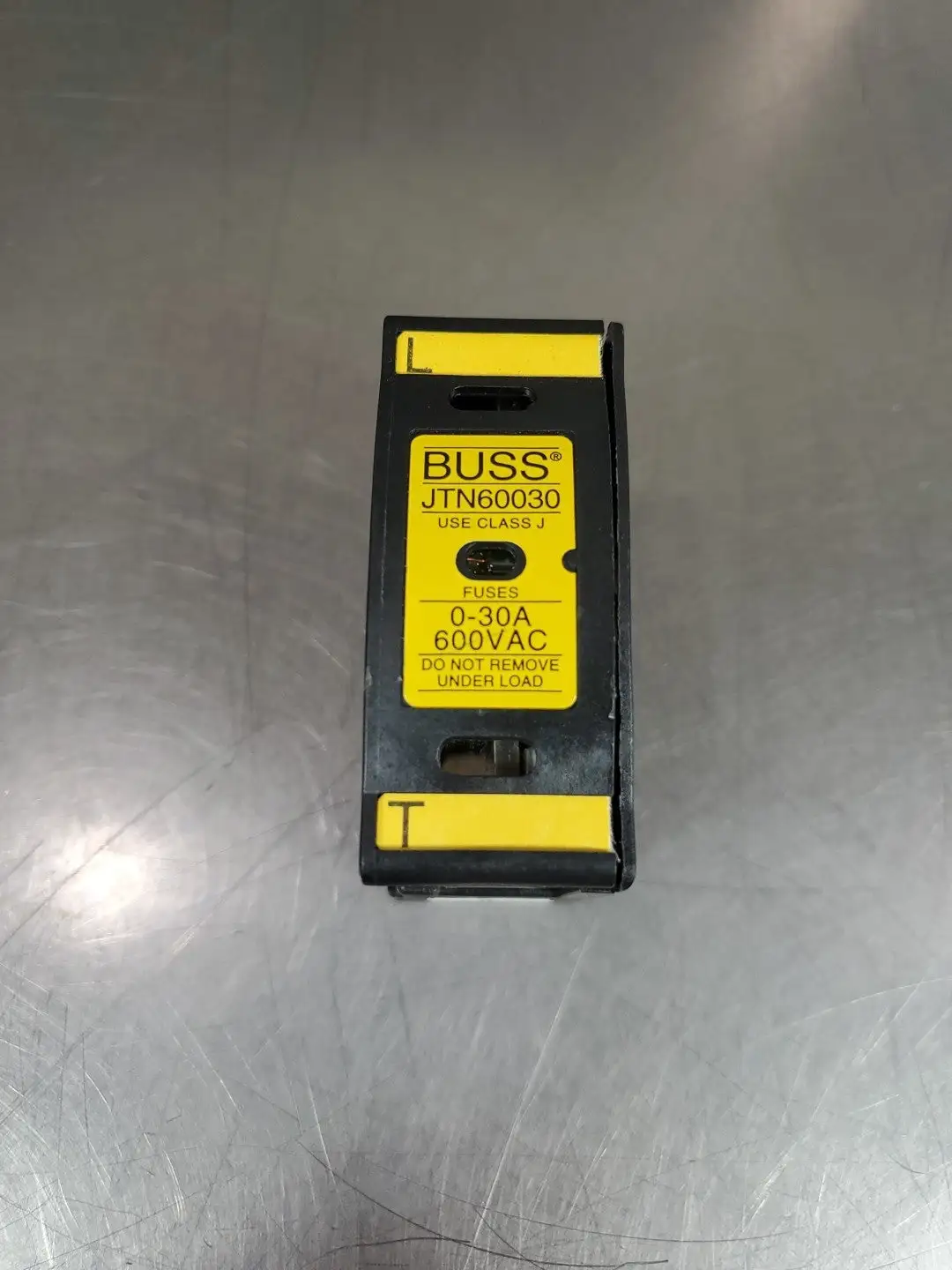 USED Bussmann JT60030 Fuse Holder w/LPJ-10SP 600VAC/300VDC Fuse