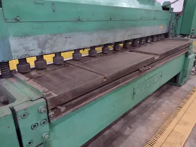8' X 1/4" WYSONG MODEL #825 MECHANICAL POWER SQUARING SHEAR: STOCK #23635