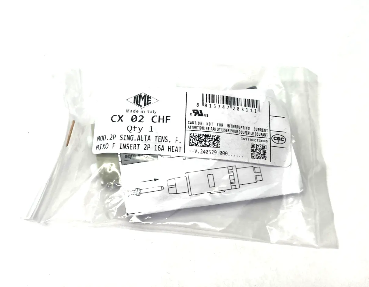 New | in-Stock ILME, Mencom Female Modular Insert, Mixo series, Crimp, 2-Poles Contact Blocks Michigan US | Maverick Industrial Sales #1390691