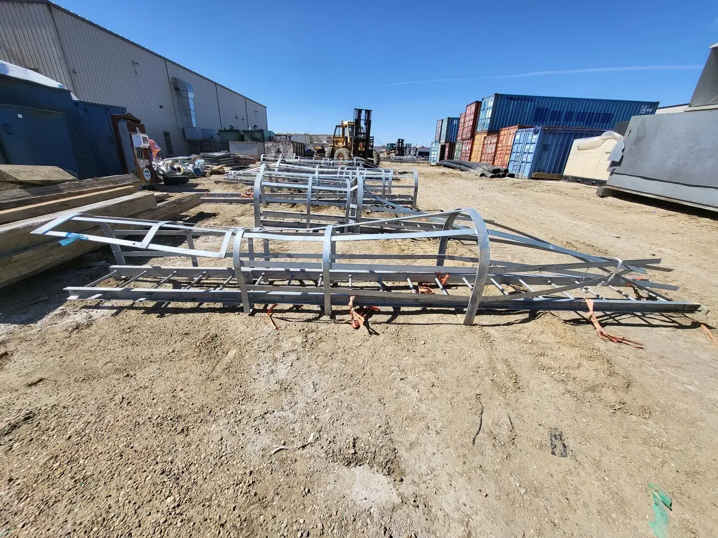 18.5ft. Steel Caged Ladder