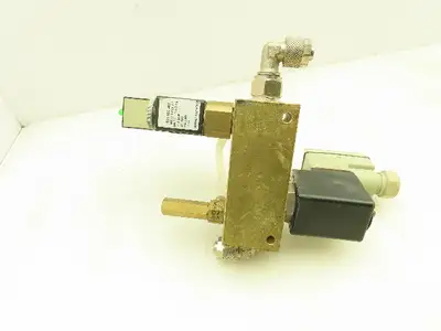 Lutze 1-Way Brass Flow Control Dual Solenoid Valve 24V Freise GmbH