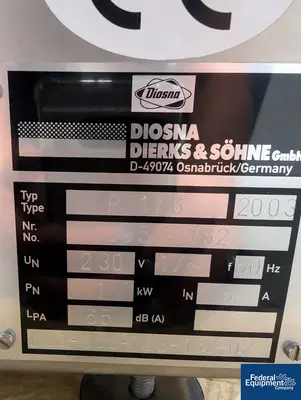 USED DIOSNA Diosna P1/6 High Shear Granulator
