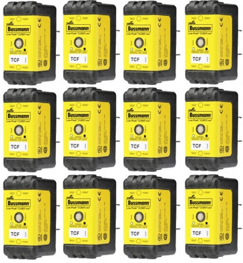 Eaton Cooper Bussmann TCF15 CUBEFuse Time Delay Finger Safe Cube Fuse, 15A, 12pk [New]