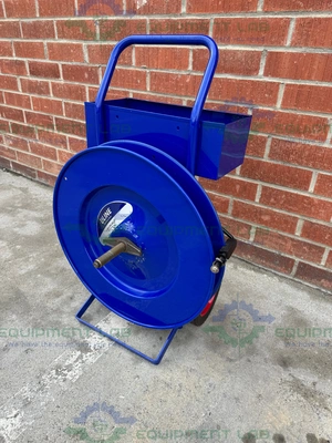 USED ULINE H-39 INDUSTRIAL STRAPPING CART FITS CORE SIZES 16 X 3" AND 16 X 6"
