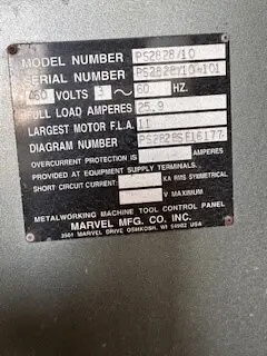 Used 2012 MARVEL/SPARTAN PS2828/10 Plate Saws Illinois US | Aucto #1421910