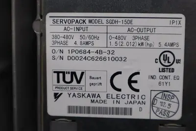 YASKAWA ELECTRIC SGDH-15DE 380-480V 4.8A NSNP STOCK H1136