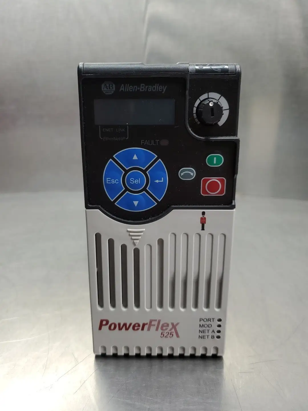 USED Allen-Bradley 25B-D2P3N114 Ser A Powerflex 525 Drive, 0.75kW/1HP