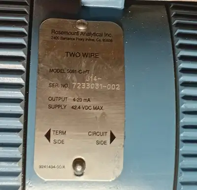 Used ROSEMOUNT 5081-C-HT Misc Electrical & Power Parts British Columbia CA | Lenmark #412385