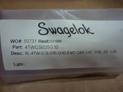 NEW SWAGELOK 4TWCS035G30