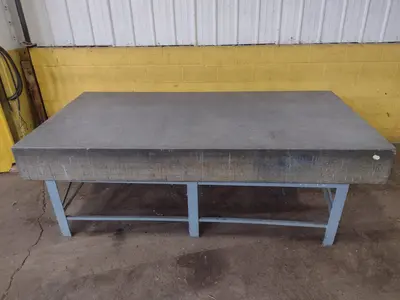 8' X 4' X 10" CHALLENGE PRECISION LAYOUT INSPECTION GRANITE TABLE: STOCK #23798