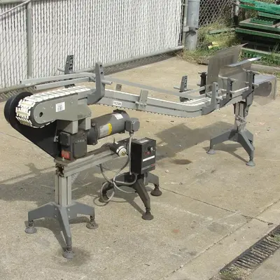 SPC6882  Conveyor inclined belt conveyor Aluminum, 4" w x 92" l, 32.75" discharge height