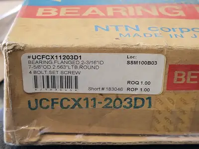 Round Flange Block Bearing 2-3/16" Bore, UCFCX11-203D1