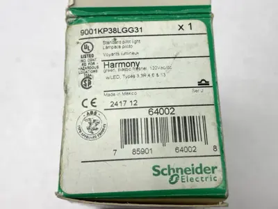USED SCHNEIDER ELECTRIC PILOT LIGHT GREEN 30MM 120V