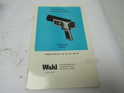 Wahl Heat Spy Model  HSA-86 Analog Read Infrared Thermometer 2000°F