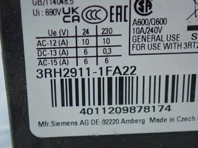 Used SIEMENS 3RH29111FA22 Contact Blocks Ohio US | HGR 24 #1095045
