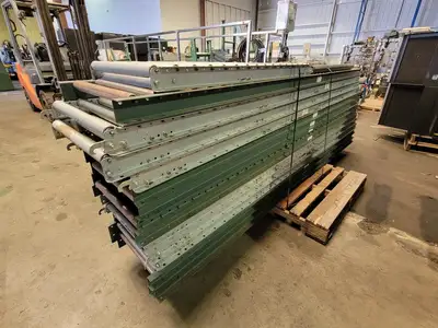 120 x 18 x 2.5 in. Roller Conveyor