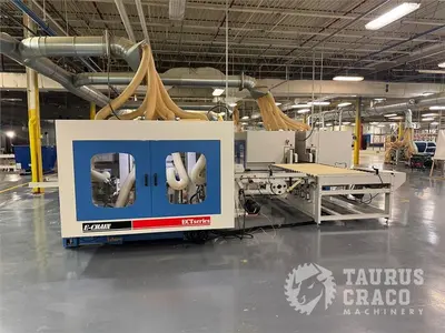 Used 2019 E-CHAIN ECT-48S ANGULAR DOUBLE END-TENONER LINE Woodworking Tenoners Ontario CA | Taurus Craco Machinery Inc #1314188