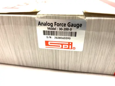 USED SPI ANALOG MECHANICAL FORCE GAUGE 45LB/22.67KG