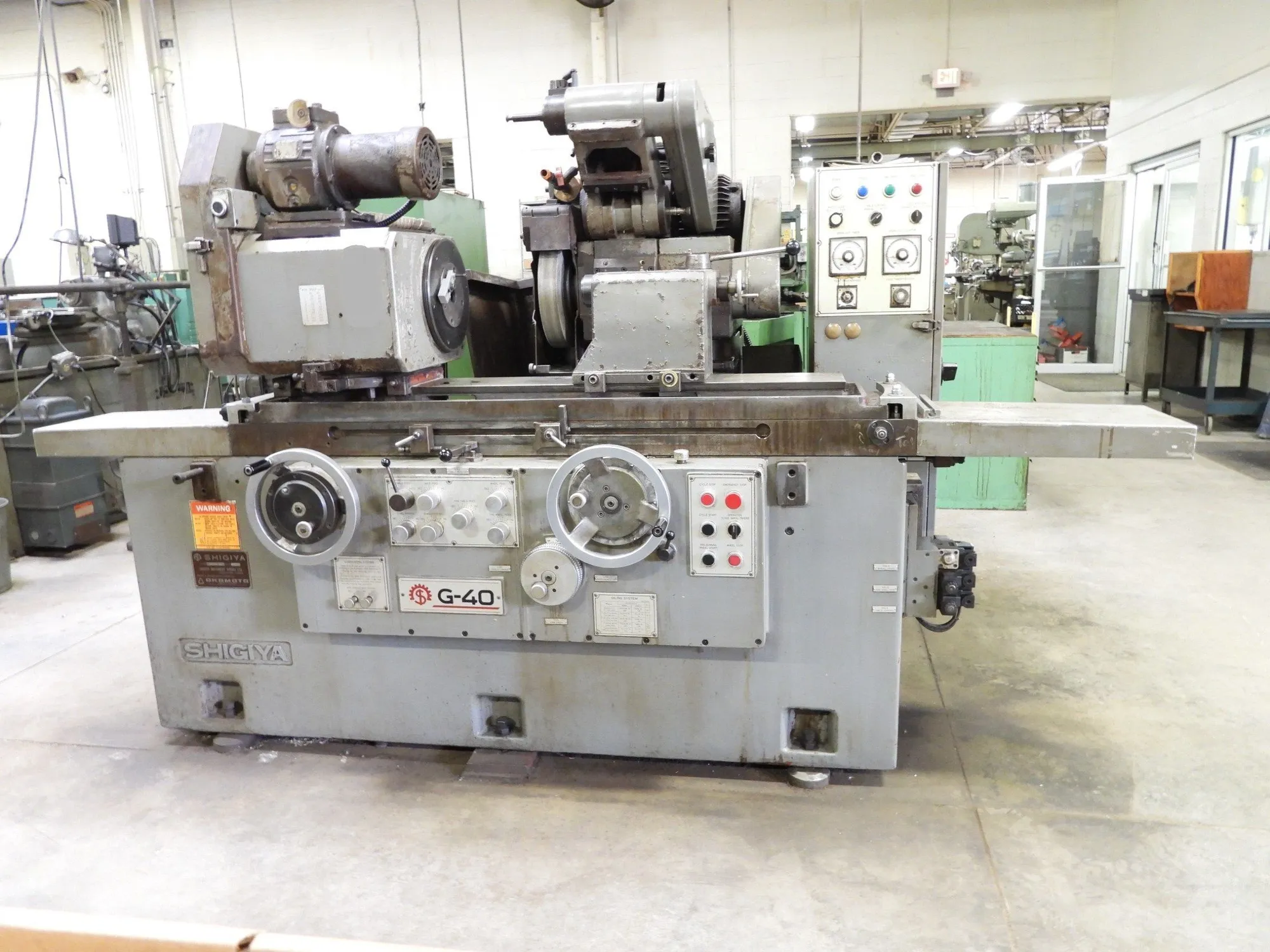 OKAMOTO SHIGIYA 15 3/4" SWING X 23.62" CENTERS WITH PULL DOWN ID SPINDLE