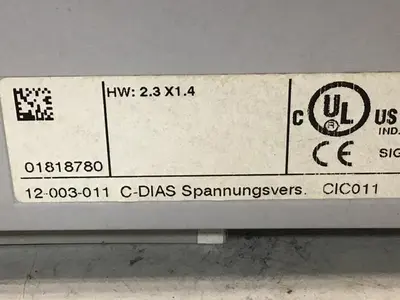 USED SIGMATEK CIC011 12-003-011