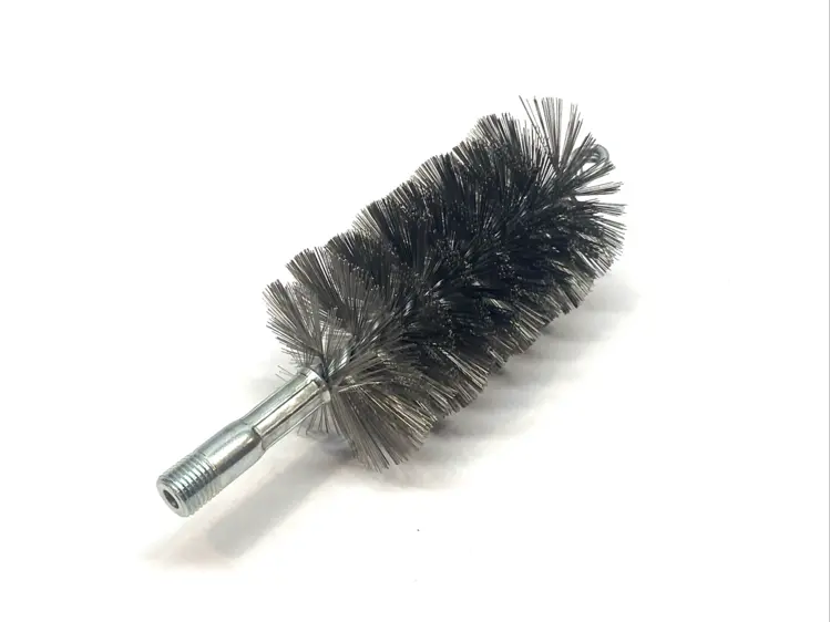 New | in-Stock Schaefer Brush Stainless Steel Wire Brush 2 1/2" Flue 2 3/4" Mandrel Mounted Brushes Michigan US | Maverick Industrial Sales #1400038