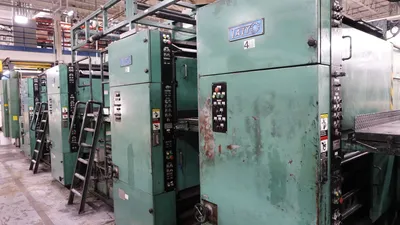 1993 Taiyo Kikai Ltd. BBR-400-3P Specialty Web Offset Press – Check & Business Forms | Machinery Solutions Group, Inc. (16)