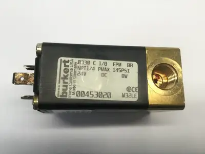 USED BURKERT SOLENOID VALVE NPT1/4 PMAX 145 PSI