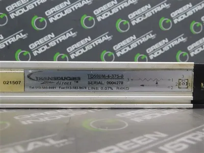 Transducers Direct TD590M-4-375-0 Linear Displacement Transducer 375mm Used