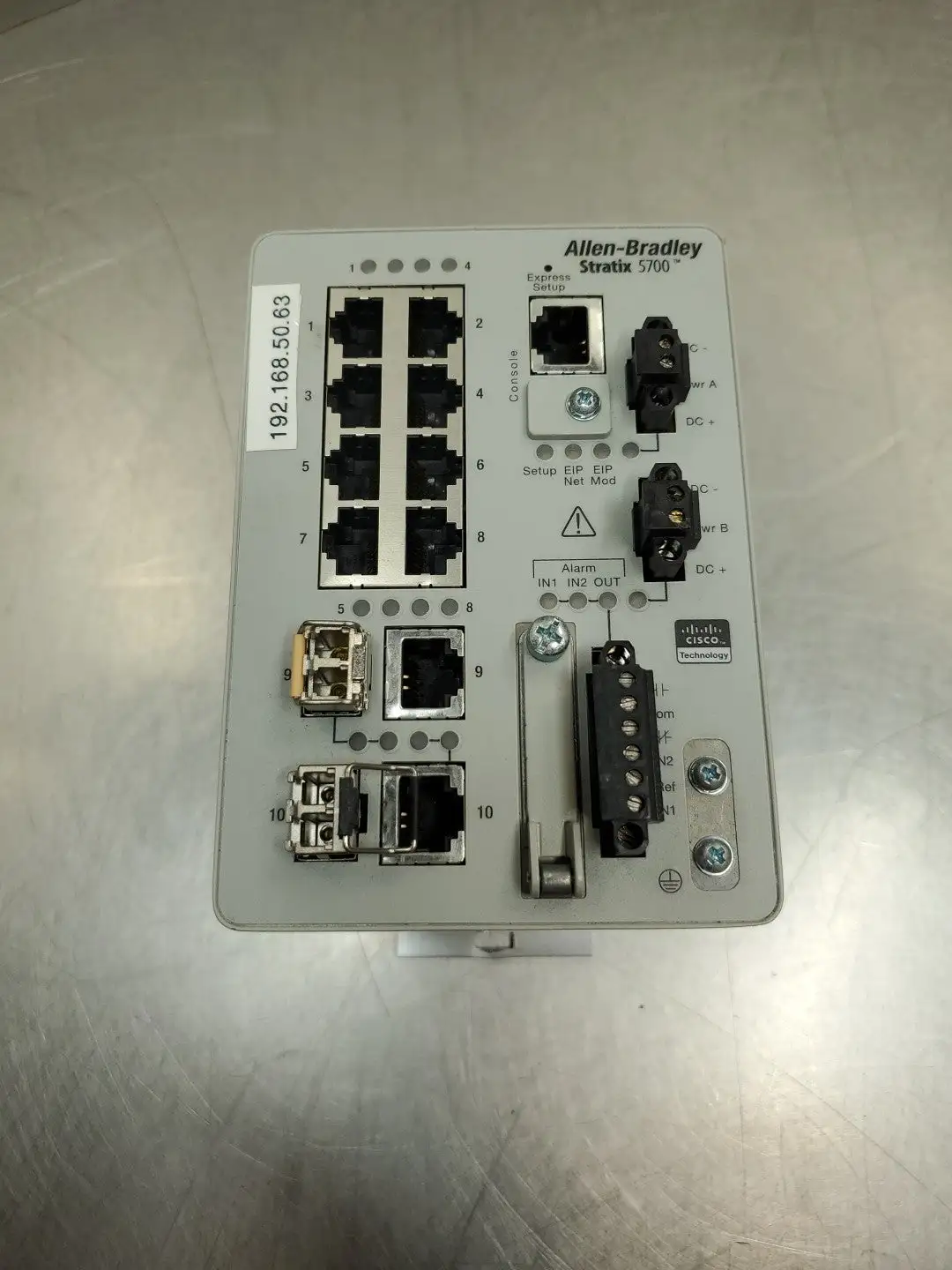Used Allen-Bradley 1783-BMS10CA Stratix 5700 Managed Ethernet Switch Network Switches South Carolina US | Palmetto Automation #1539744