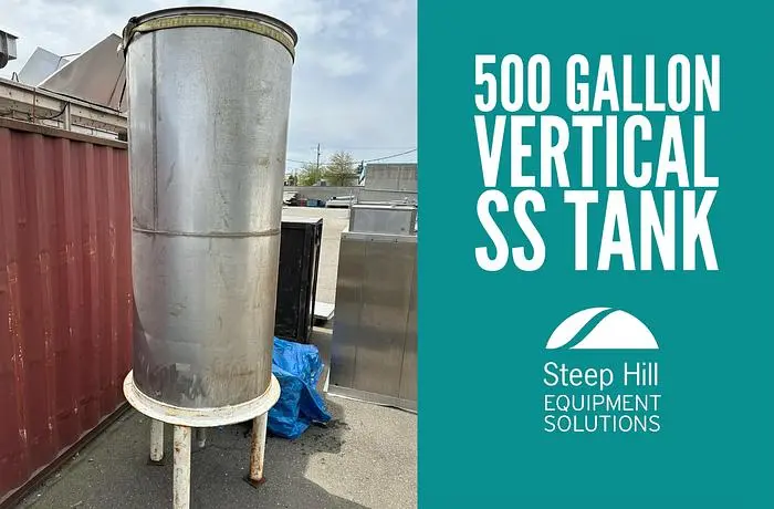 500 Gallon Vertical SS Tank