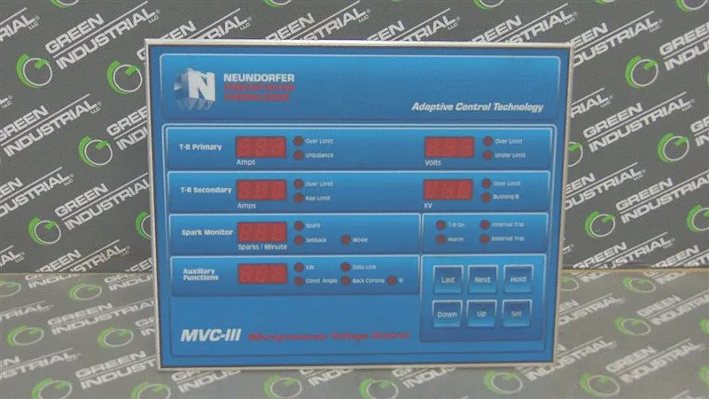 Neundorfer MVC-III Microprocessor Voltage Control Panel 81700-128 MVC3-ASTD Used
