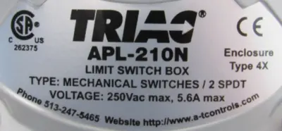 NEW TRIAC 90FS1002R3SA44 VALVE ACTUATOR 1" APL-210N