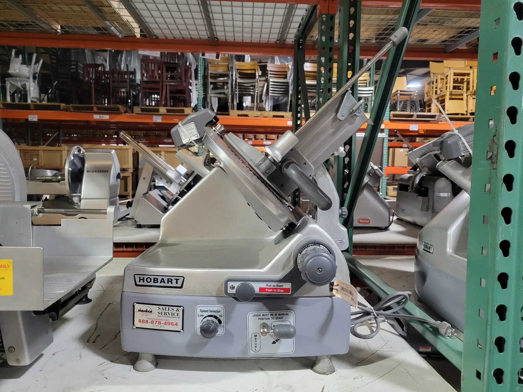 Used Hobart 2912 Automatic Commercial Deli Meat Slicer 1 Phase, 115 Volts