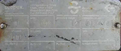 USED SEEPEX MD 003-12