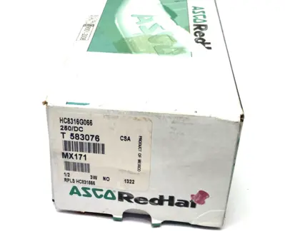 New | in-Stock ASCO HC8316G066 Solenoid Valves Michigan US | Maverick Industrial Sales #1392442