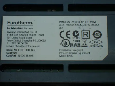 Used EUROTHERM 2216E/AL/VH/R1/R1/RF/2YM/ENG/XXXXX/EU0523 Temperature Controls Ohio US | HGR 24 #802920