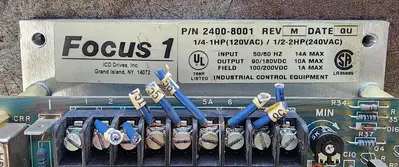 USED INDUSTRIAL CONTROL EQUIPMENT 2400-8001