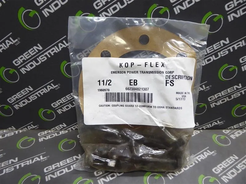 Emerson Kop-Flex 1 1/2 EB FS Gear Coupling with Gasket New