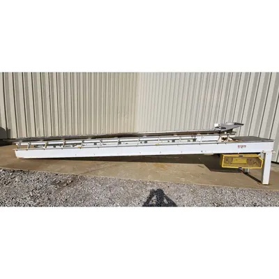 Used 14"W X 23'L Stainless Steel Vibratory Vibrating Pan Shaker Conveyor