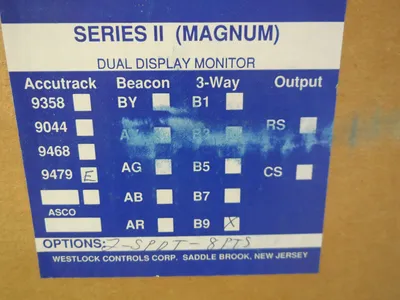 NEW WESTLOCK CONTROLS E9479 VALVE POSITION MONITOR