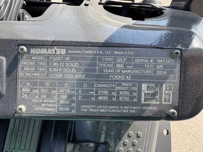 Used 2013 KOMATSU FG25ST-16 Misc Forklifts Texas US | 4K Lift Co #1572486