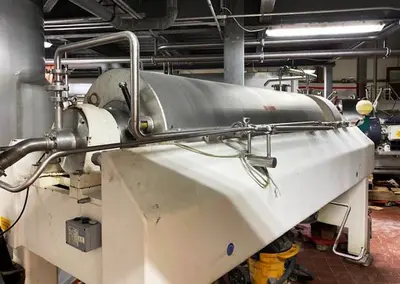 Westfalia CB 458-00-30 sanitary decanter centrifuge, 316SS.