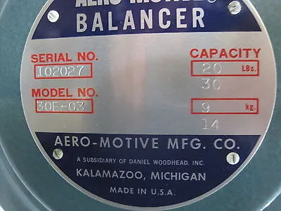 NEW AERO-MOTIVE MFG. 30E-03 BALANCER 30E03